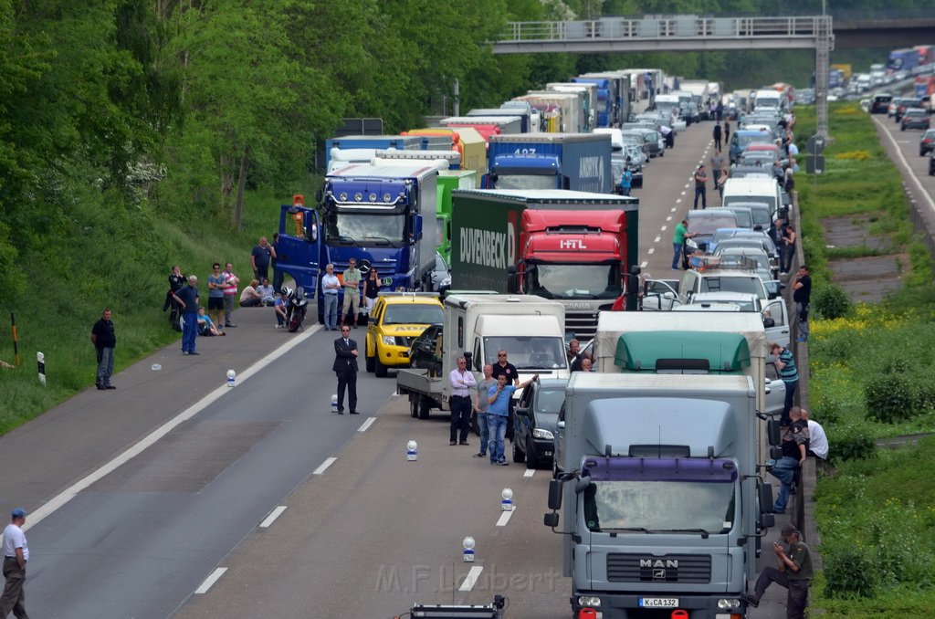 Wieder schwerer VU A 1 Rich Saarbruecken vorm AK Leverkusen P2009.JPG - Miklos Laubert